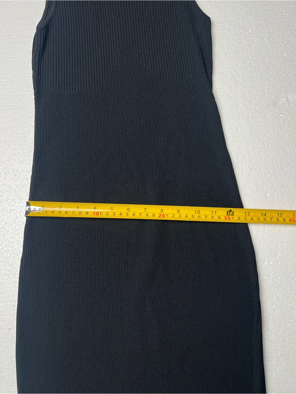 ALL: ROW Black Ribbed Maxi Tank Dress SIZE S - Picture 10 of 15